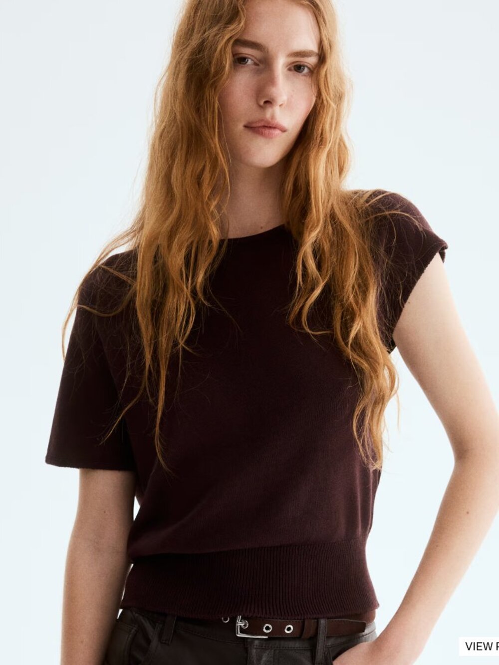 H&M Knit One Shoulder Top